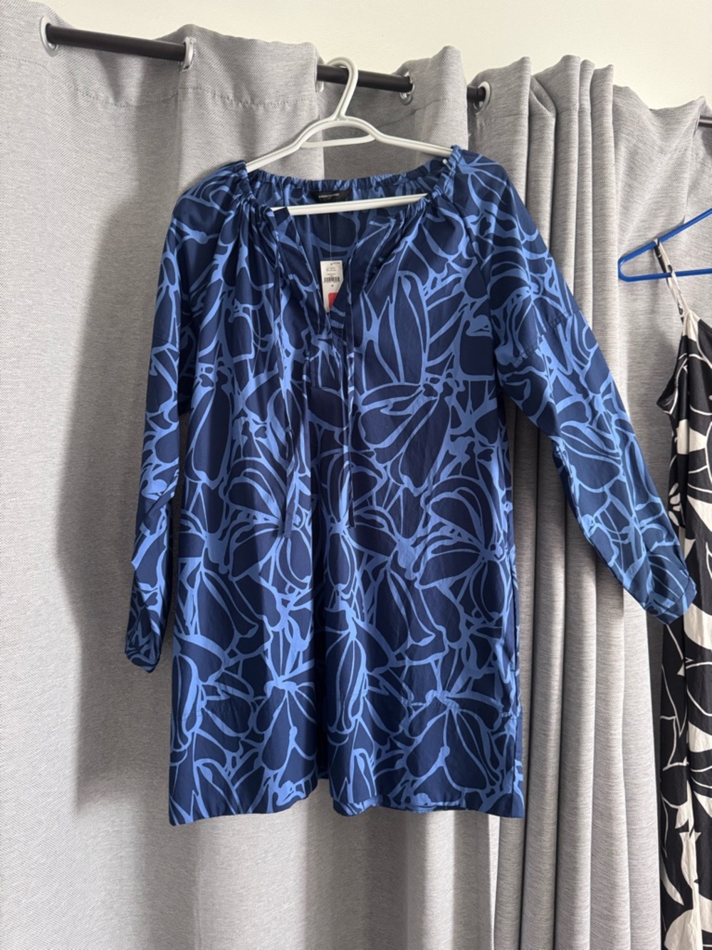 Banana Republic Blue Floral Print Dress Banana Republic